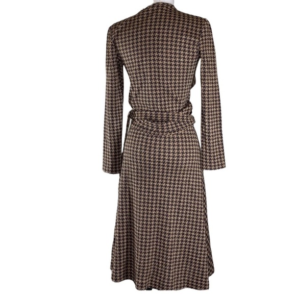 Daniela Corte gold metallic houndstooth dress size S - Picture 4 of 10